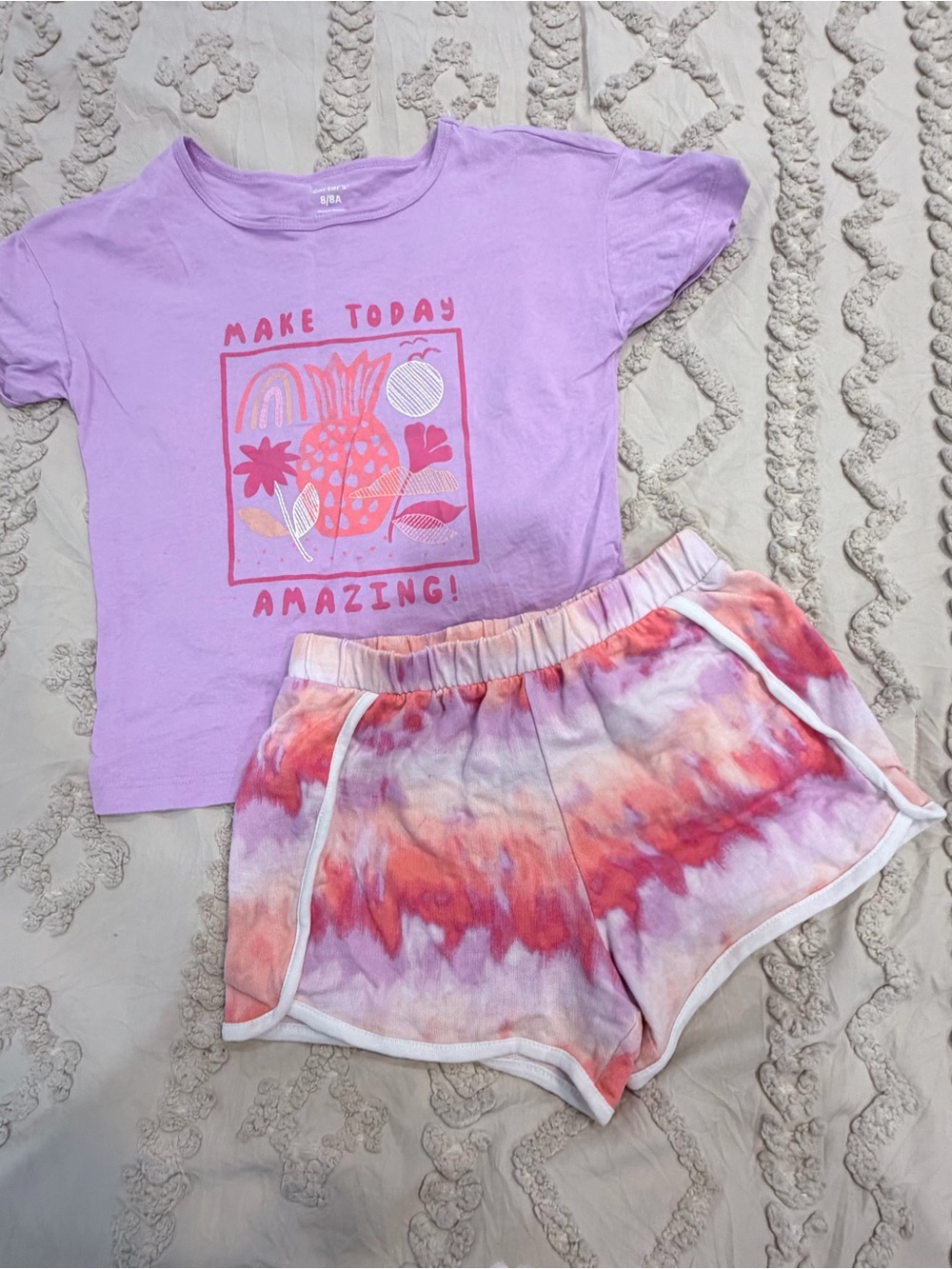 Carter's Lilac Girls Tee with White Print